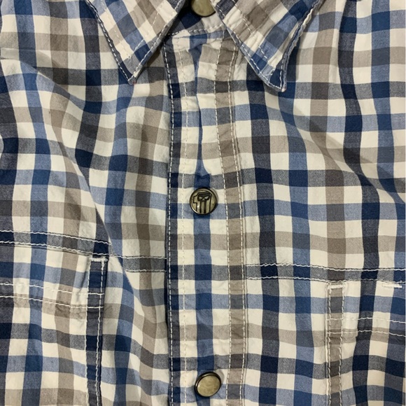 Harley Davidson Button Up Plaid Pearl Snaps Y2K Short Sleeve - XL - Picture 5 of 7